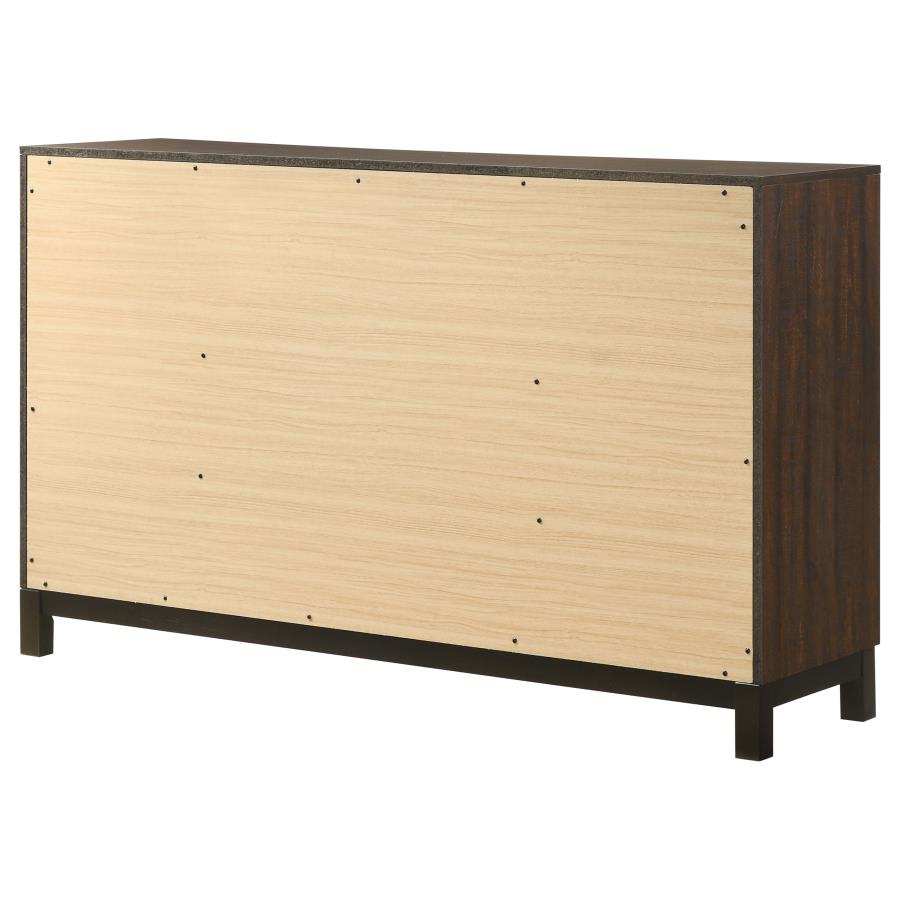 Edmonton 6-drawer Dresser Rustic Tobacco - (204353)