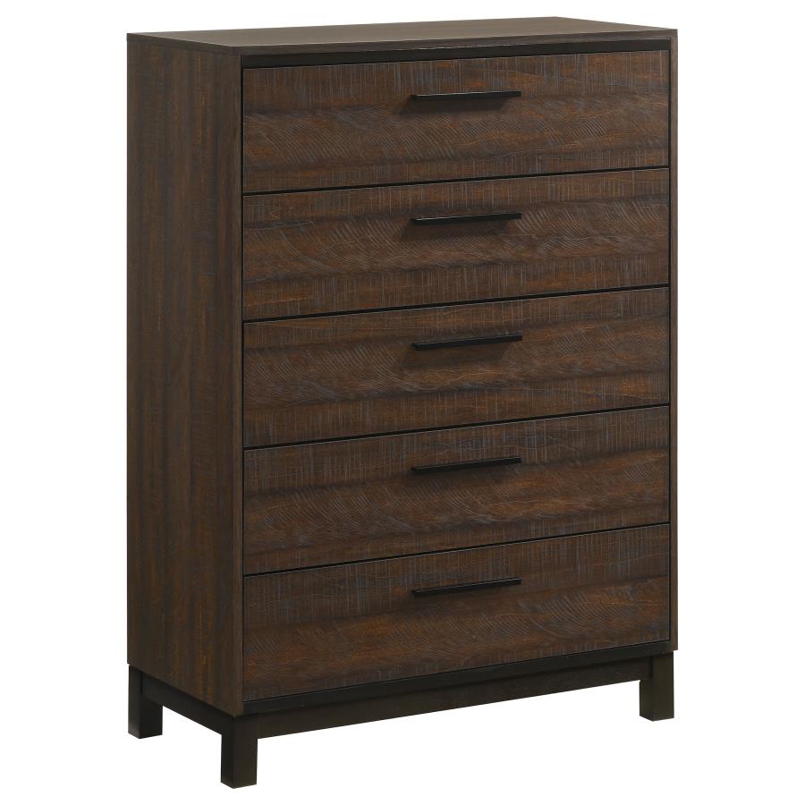 Edmonton 5-drawer Chest Rustic Tobacco - (204355)