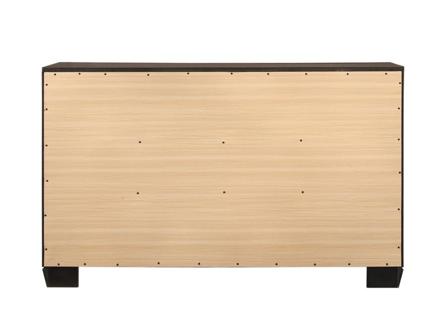 Kauffman 6-drawer Dresser Dark Cocoa - (204393)