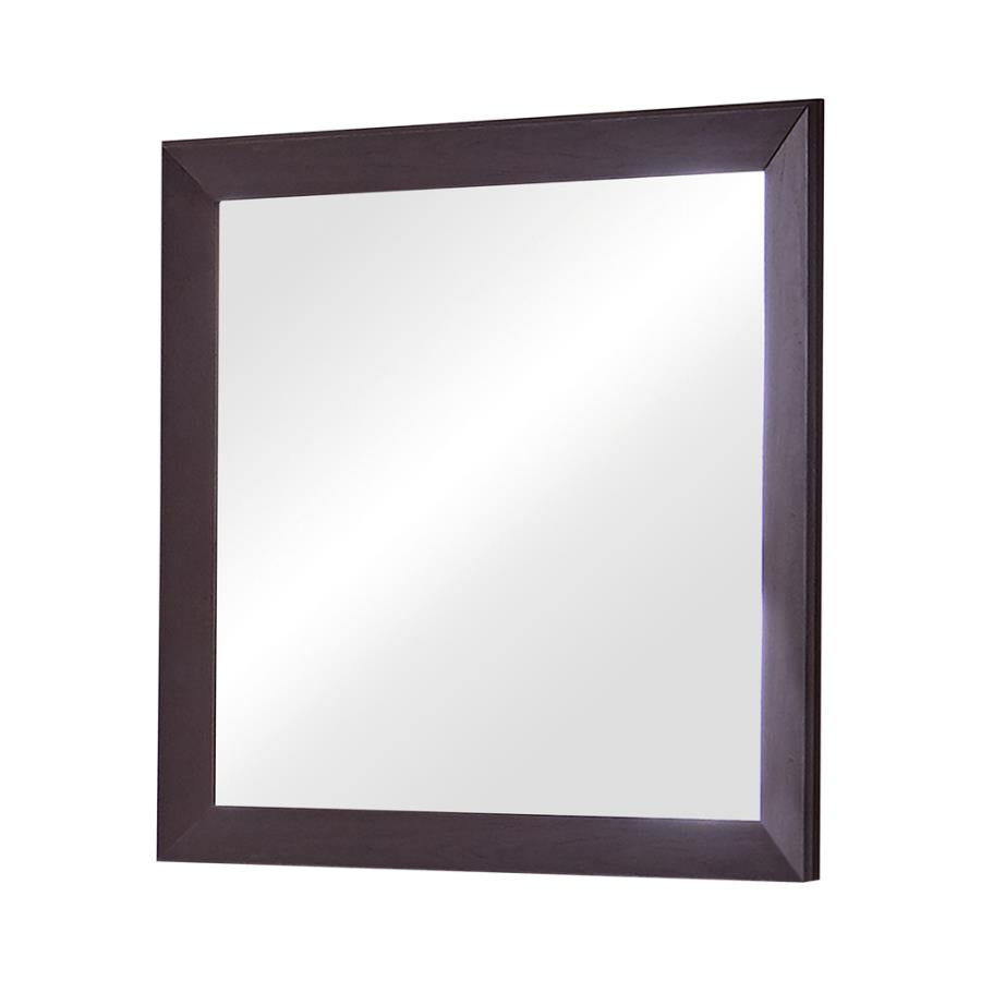 Kauffman Rectangular Dresser Mirror Dark Cocoa - (204394)