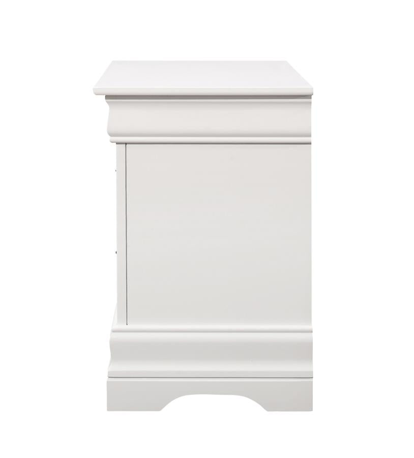 Louis Philippe 2-drawer Nightstand White - (204692)