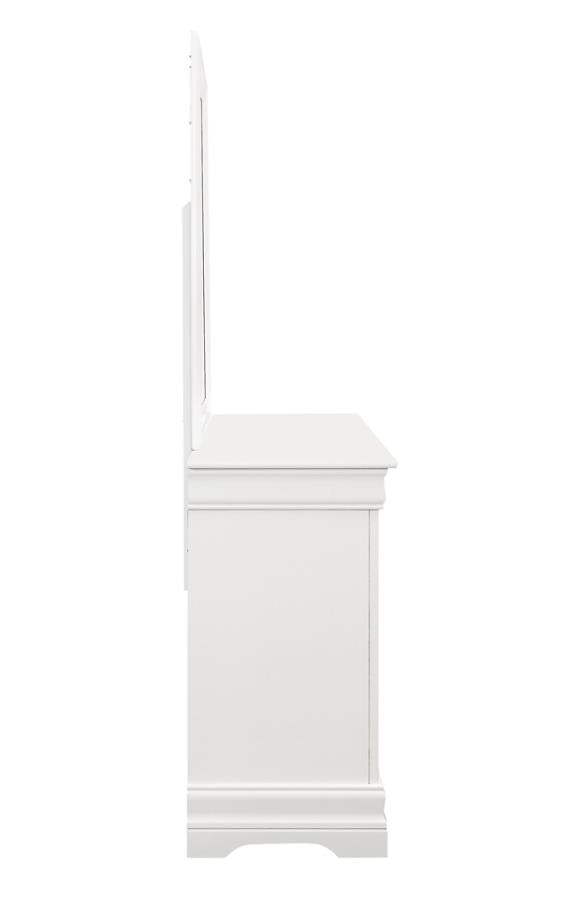 Louis Philippe 6-drawer Dresser White - (204693)