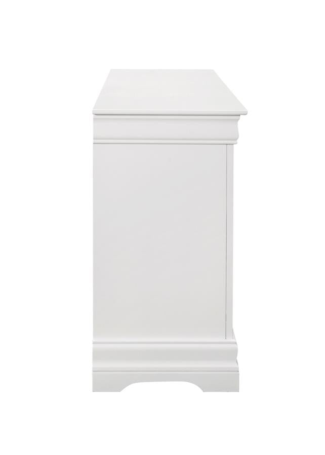 Louis Philippe 6-drawer Dresser White - (204693)