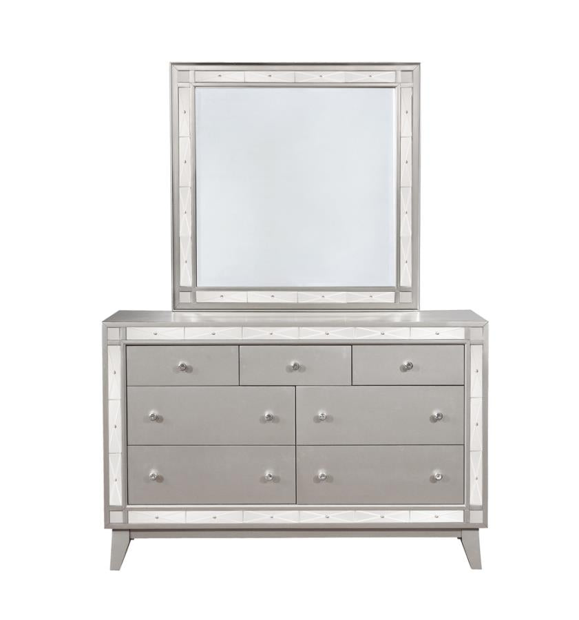 Leighton 7-drawer Dresser Metallic Mercury - (204923)