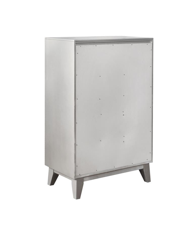 Leighton 5-drawer Chest Metallic Mercury - (204925)