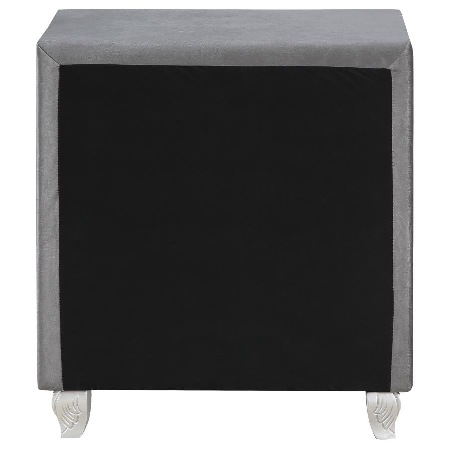 Deanna 2-drawer Rectangular Nightstand Grey - (205102)