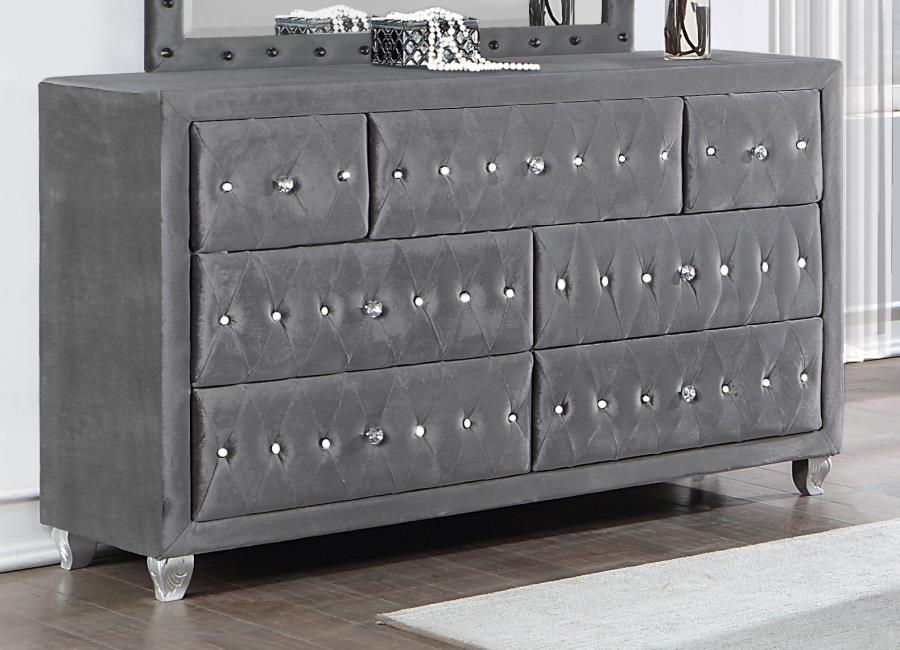 Deanna 7-drawer Rectangular Dresser Grey - (205103)