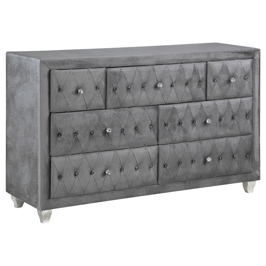 Deanna 7-drawer Rectangular Dresser Grey - (205103)