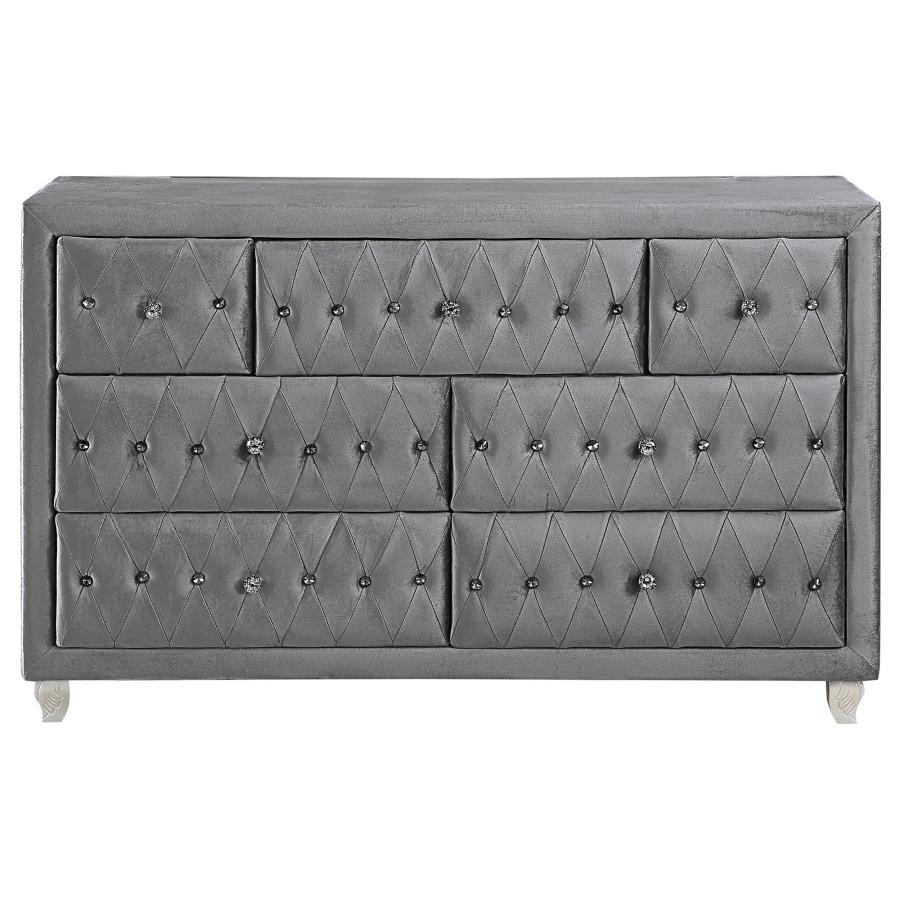 Deanna 7-drawer Rectangular Dresser Grey - (205103)