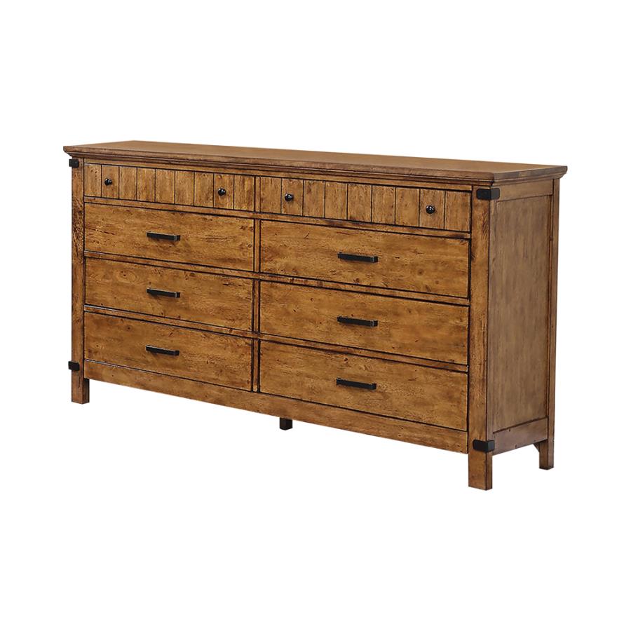 Brenner 8-drawer Dresser Rustic Honey - (205263)