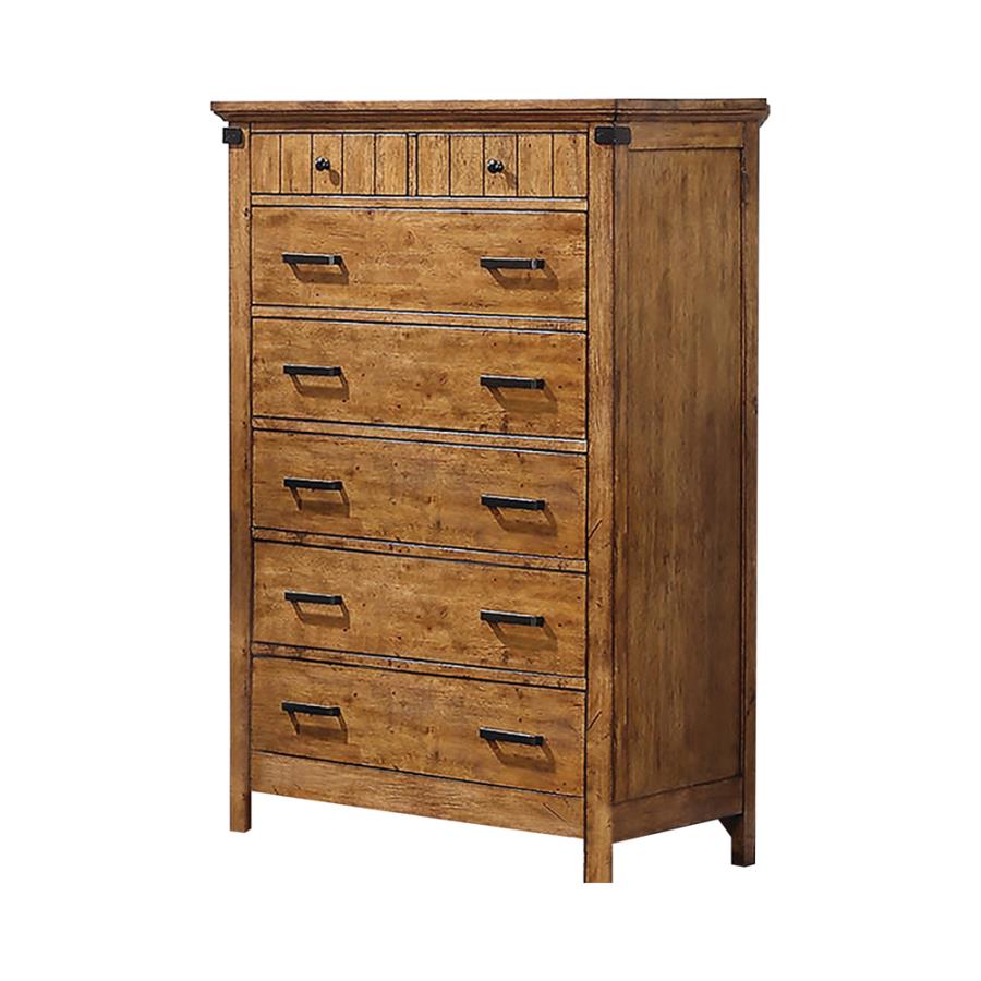 Brenner 7-drawer Chest Rustic Honey - (205265)