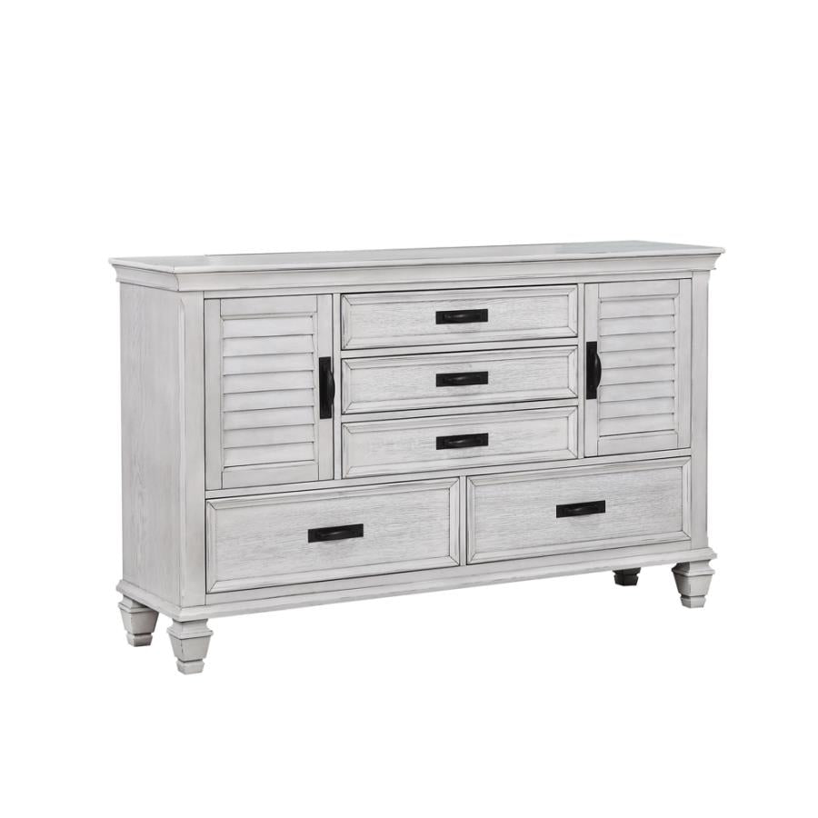 Franco 5-drawer Dresser Antique White - (205333)