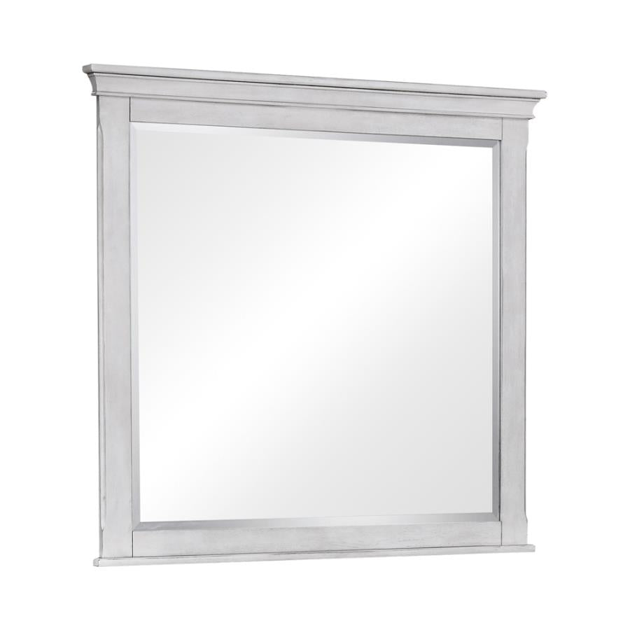 Franco Rectangular Dresser Mirror Antique White - (205334)