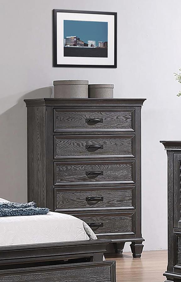 Franco 5-drawer Chest Weathered Sage - (205735)
