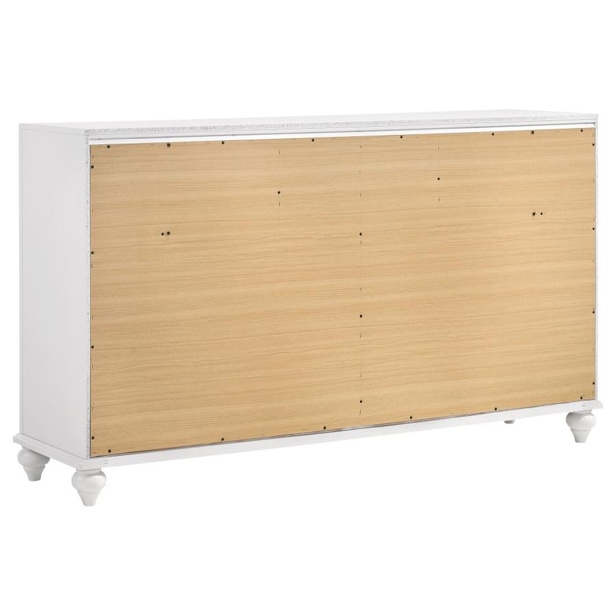 Barzini 7-drawer Dresser White - (205893)