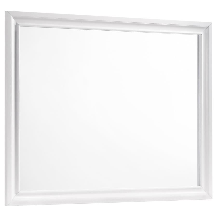 Barzini Rectangle Dresser Mirror White - (205894)