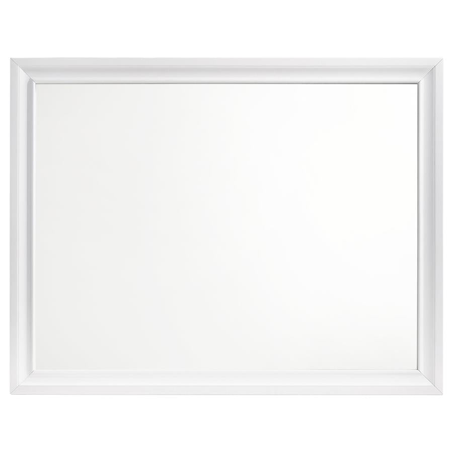 Barzini Rectangle Dresser Mirror White - (205894)