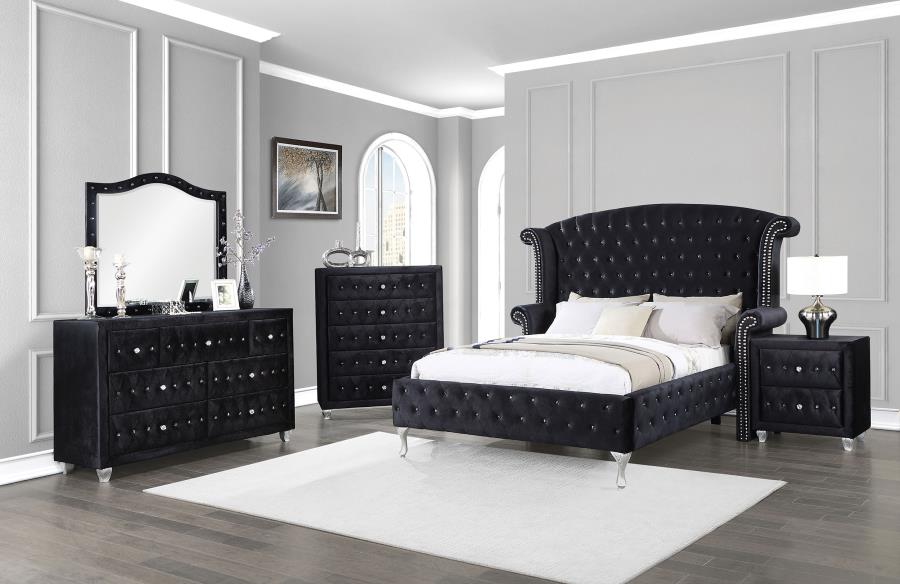 Deanna 7-drawer Rectangular Dresser Black - (206103)