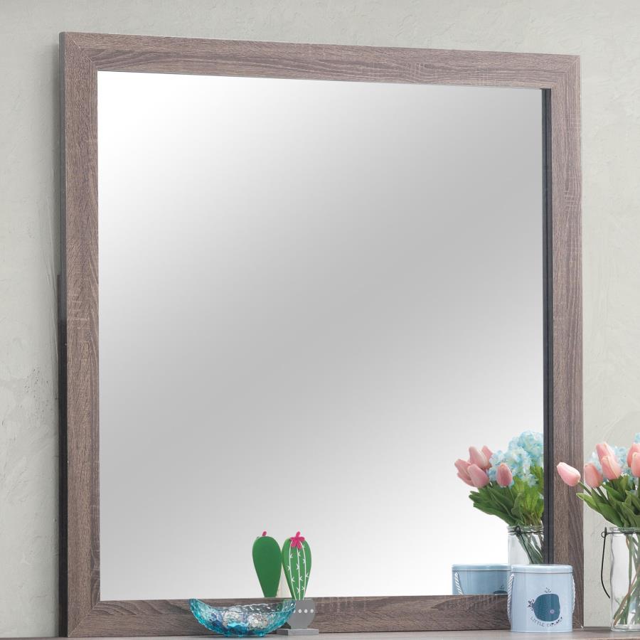 Brantford Rectangle Dresser Mirror Barrel Oak - (207044)