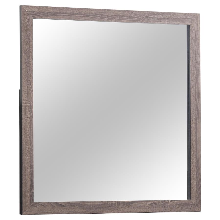 Brantford Rectangle Dresser Mirror Barrel Oak - (207044)