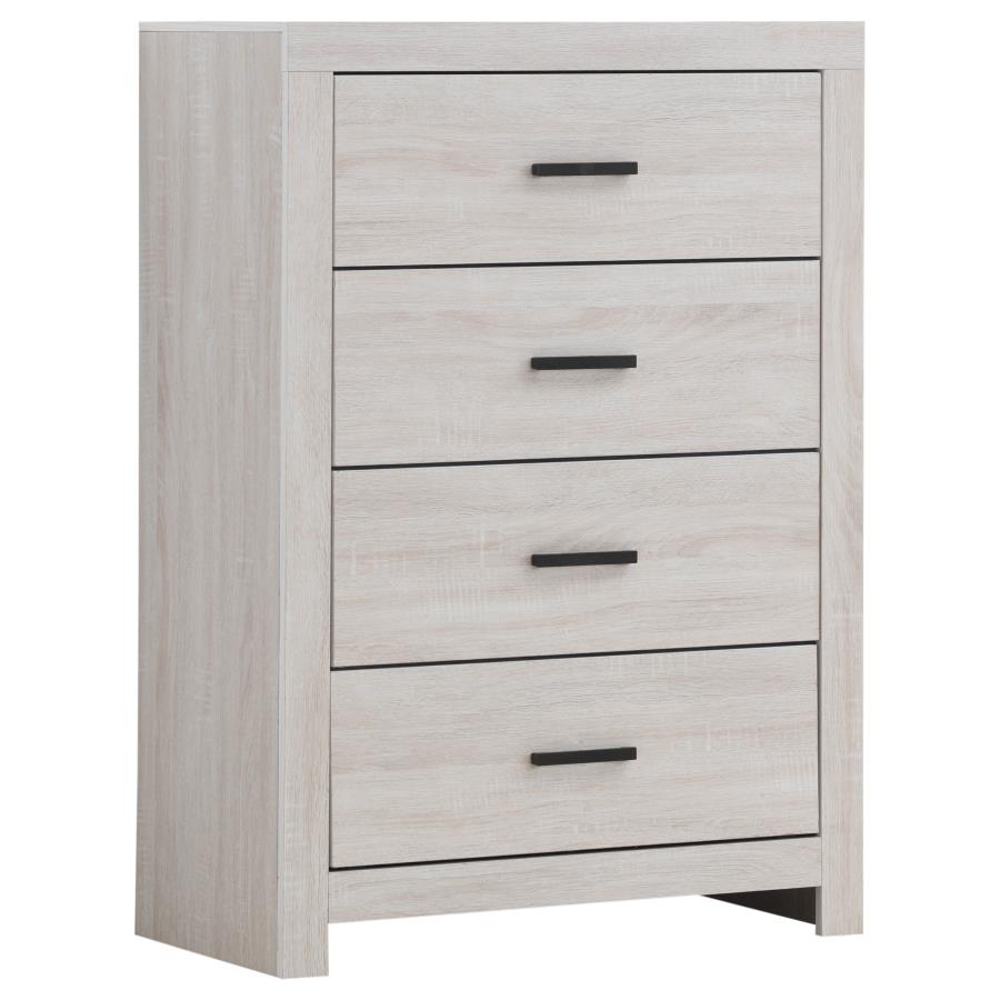 Brantford 4-drawer Chest Coastal White - (207055)