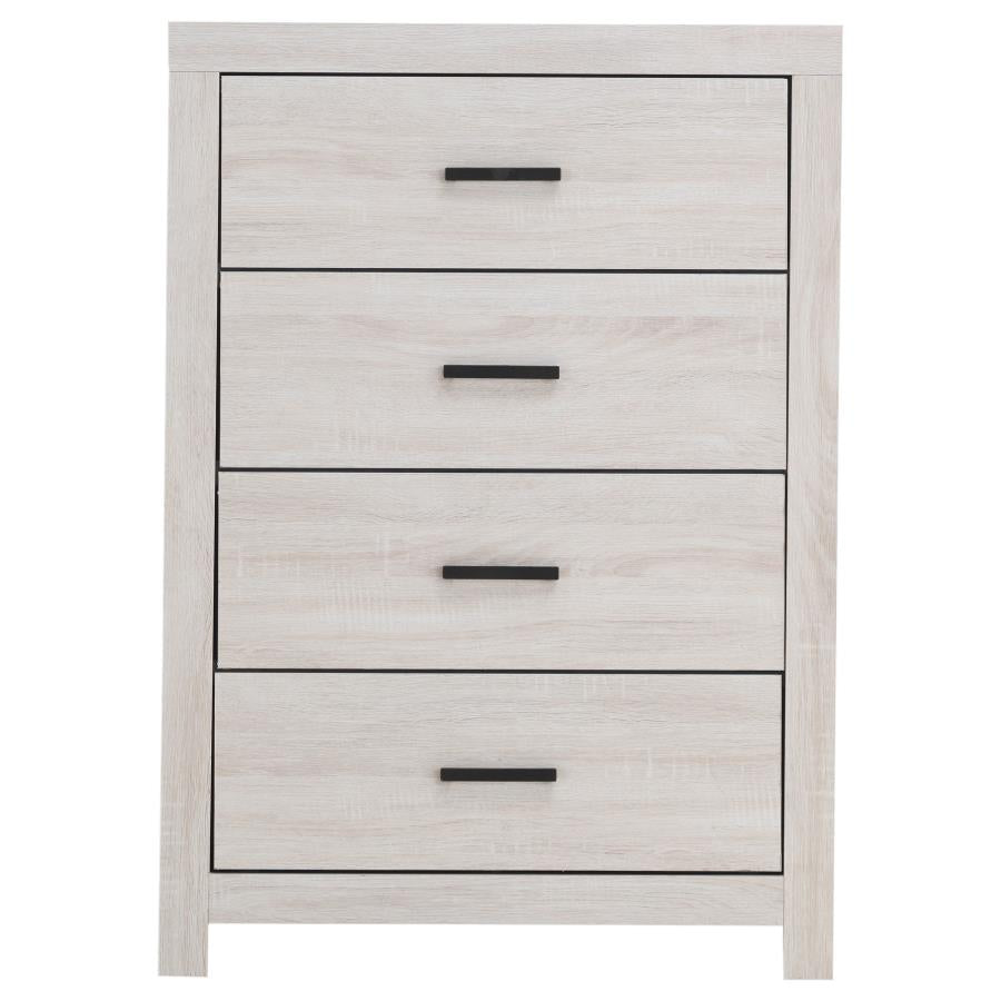 Brantford 4-drawer Chest Coastal White - (207055)