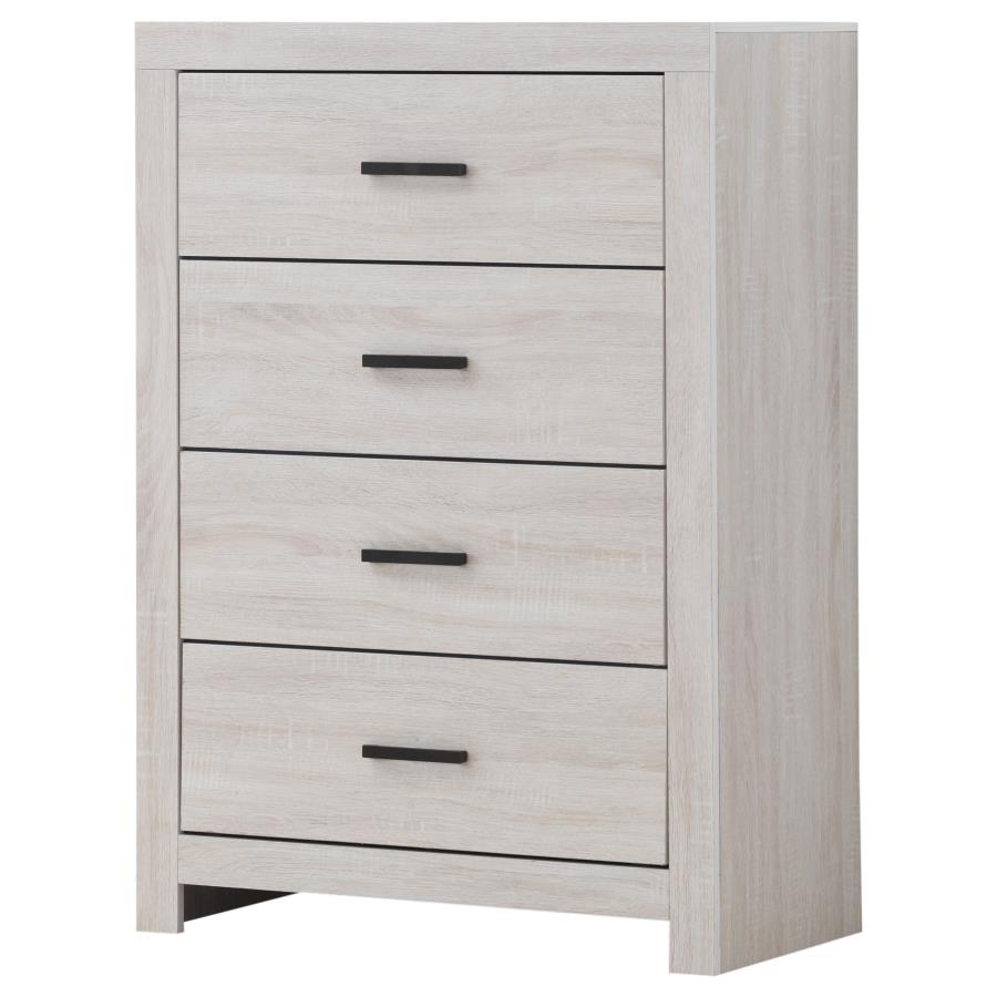 Brantford 4-drawer Chest Coastal White - (207055)