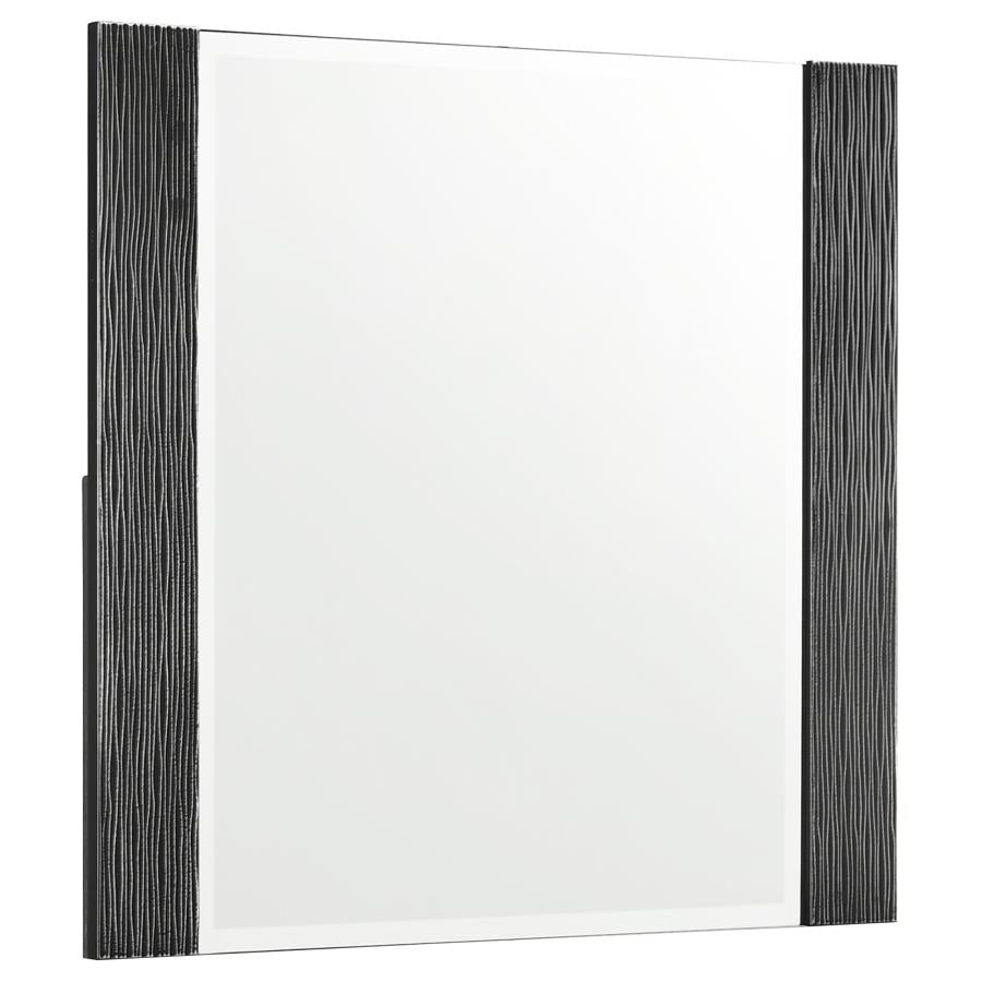 Blacktoft Rectangle Dresser Mirror Black - (207104)