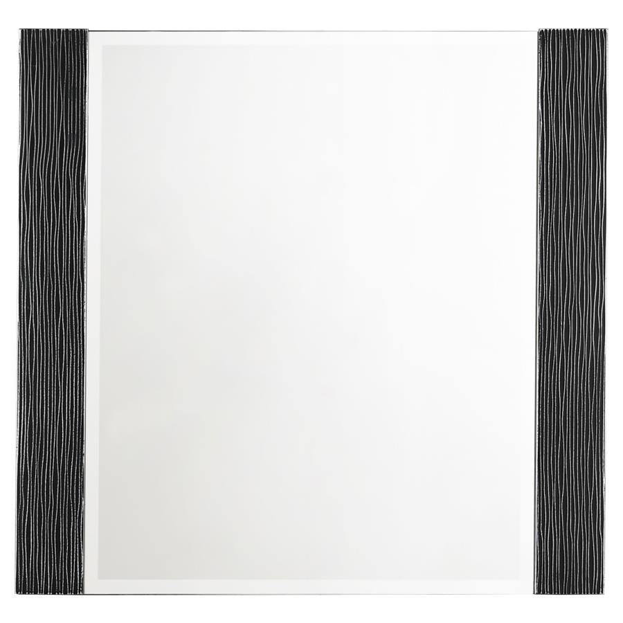 Blacktoft Rectangle Dresser Mirror Black - (207104)