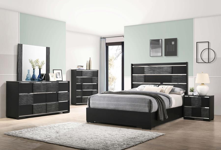 Blacktoft 5-drawer Chest Black - (207105)