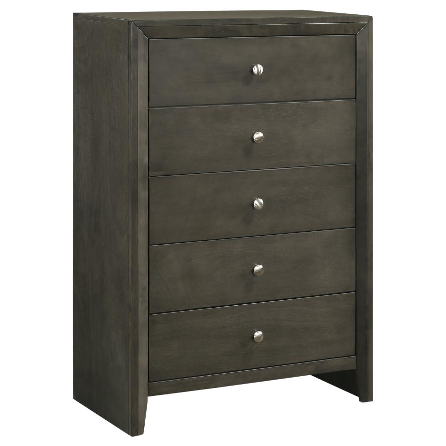 Serenity 5-drawer Chest Mod Grey - (215845)