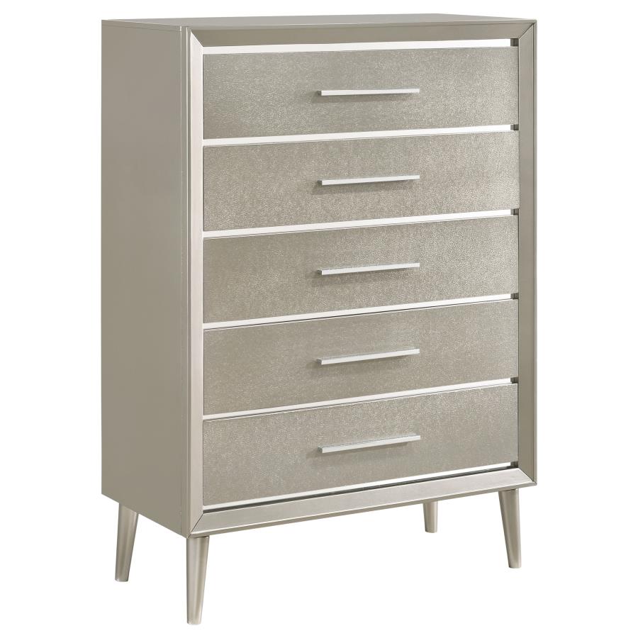 Ramon 5-drawer Chest Metallic Sterling - (222705)