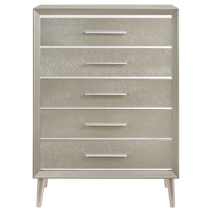 Ramon 5-drawer Chest Metallic Sterling - (222705)