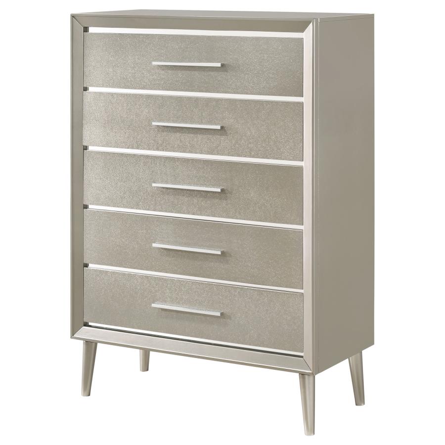 Ramon 5-drawer Chest Metallic Sterling - (222705)