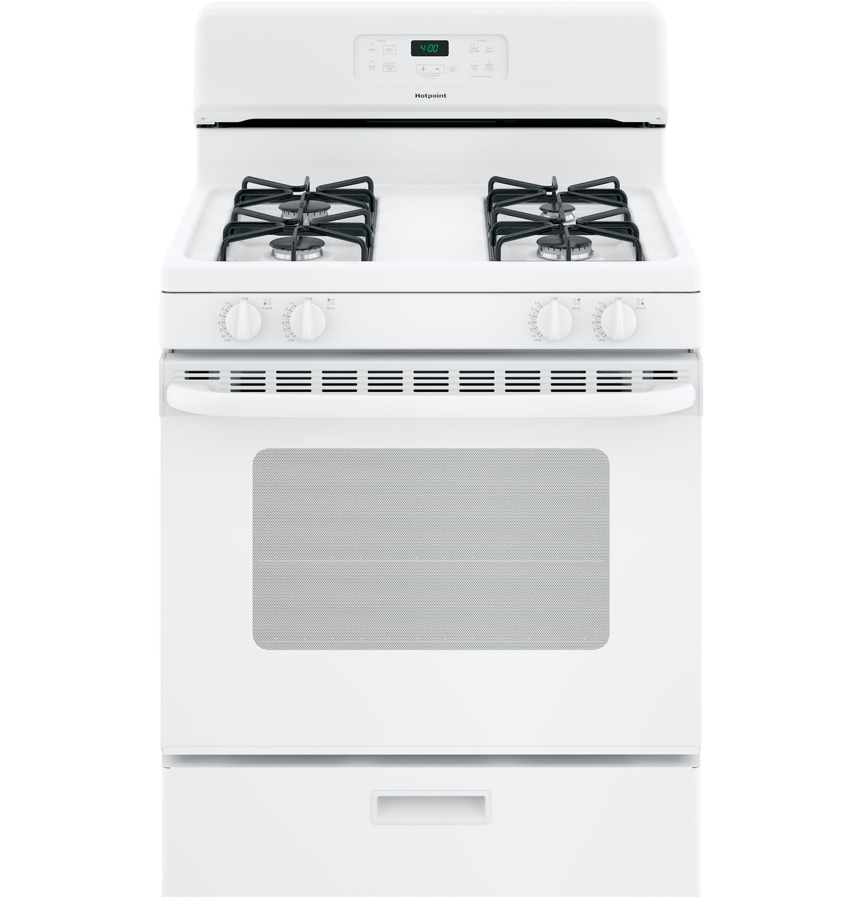 Hotpoint(R) 30" Free-Standing Standard Clean Gas Range - (RGBS400DMWW)