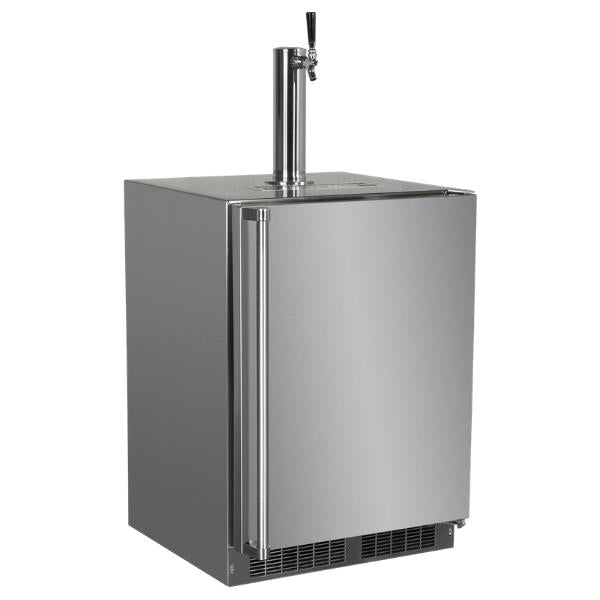 24-In Outdoor Built-In Dispenser For Beer, Wine Or Draft Beverages with Door Style - Stainless Steel - (MOKR124SS31A)