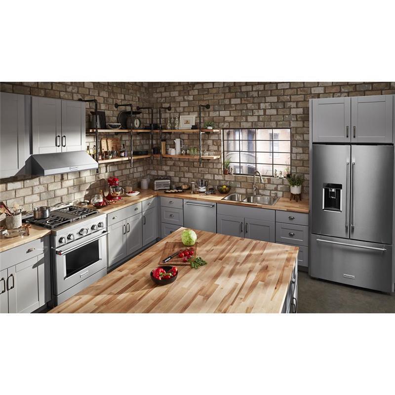 KitchenAid(R) 30'' Smart Commercial-Style Gas Range with 4 Burners - (KFGC500JSS)