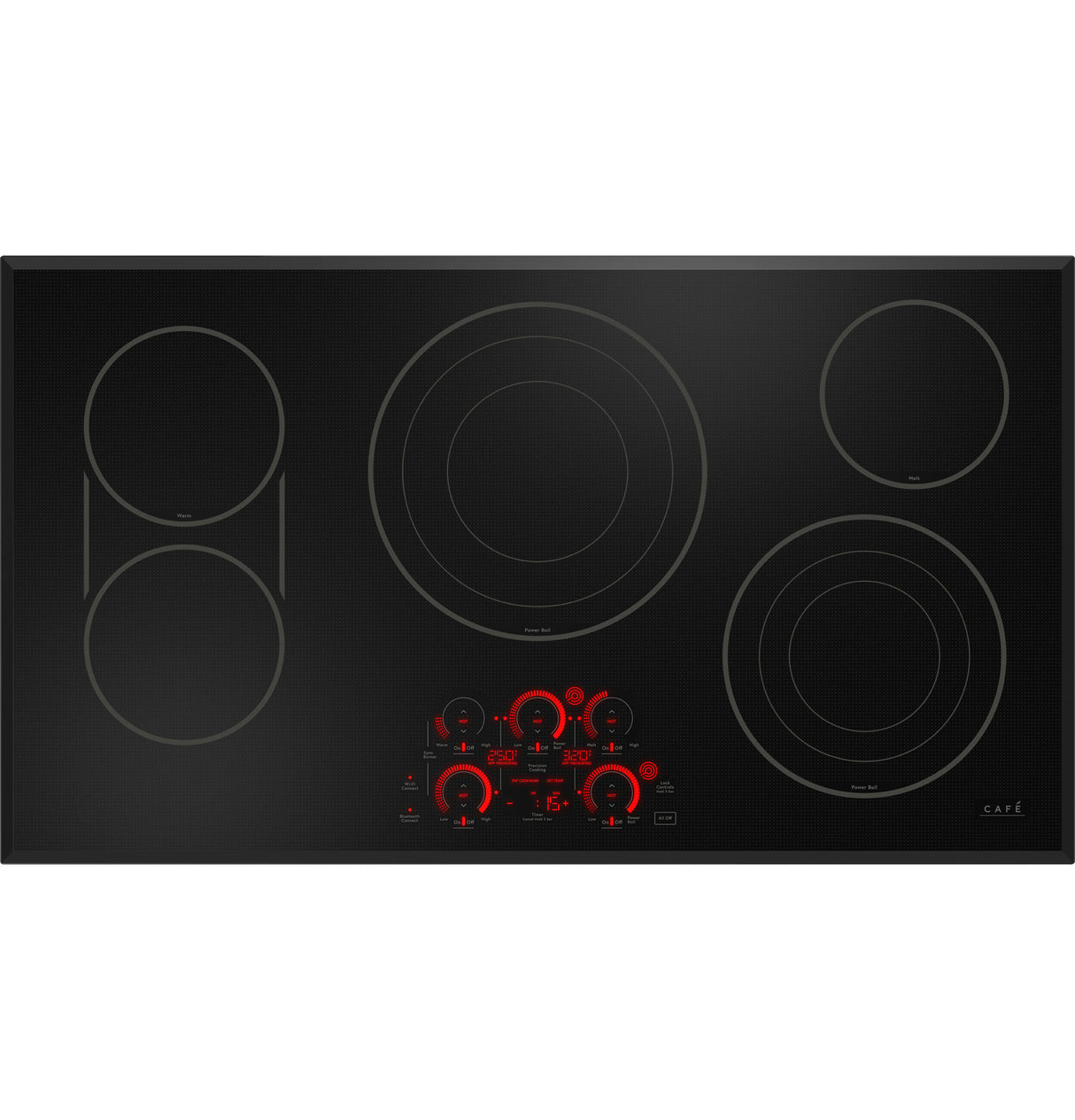 Caf(eback)(TM) 36" Touch-Control Electric Cooktop - (CEP90361TBB)