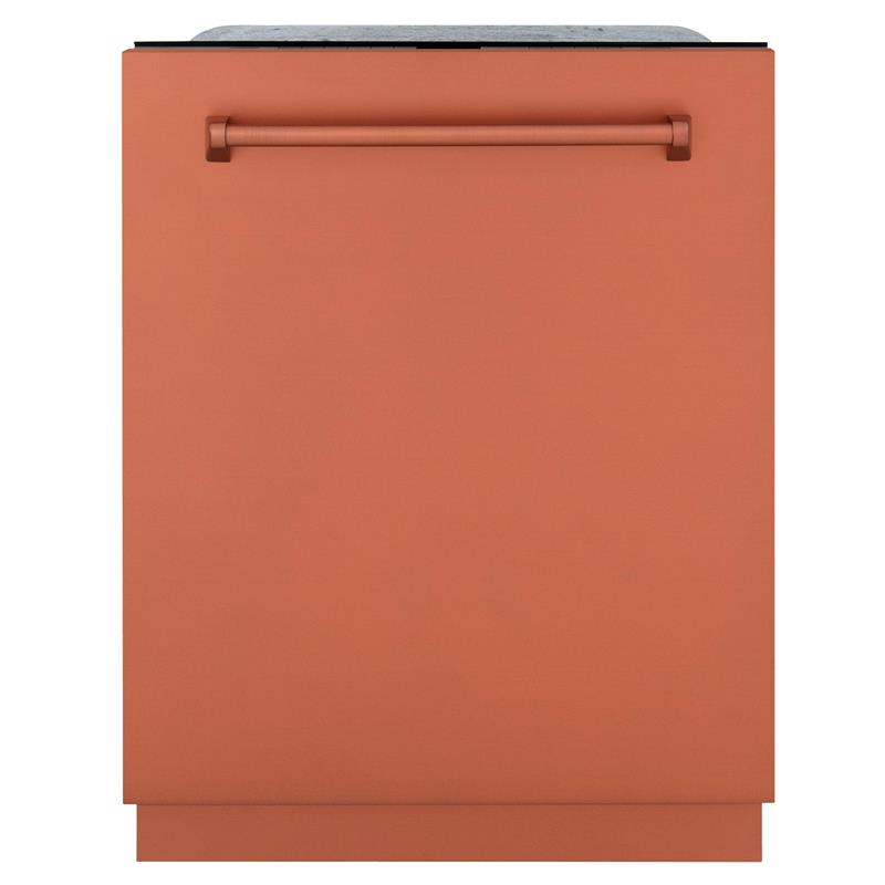 ZLINE 24" Monument Series 3rd Rack Top Touch Control Dishwasher with Stainless Steel Tub, 45dBa (DWMT-24) [Color: Copper] - (DWMTC24)