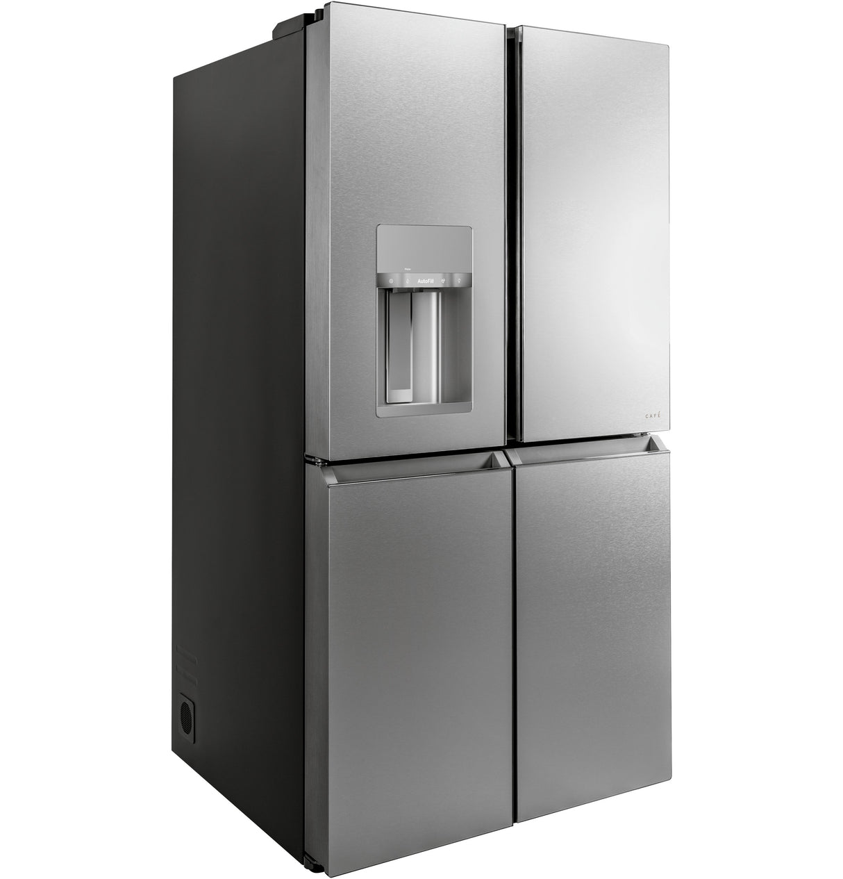 Caf(eback)(TM) ENERGY STAR(R) 27.4 Cu. Ft. Smart Quad-Door Refrigerator in Platinum Glass - (CQE28DM5NS5)