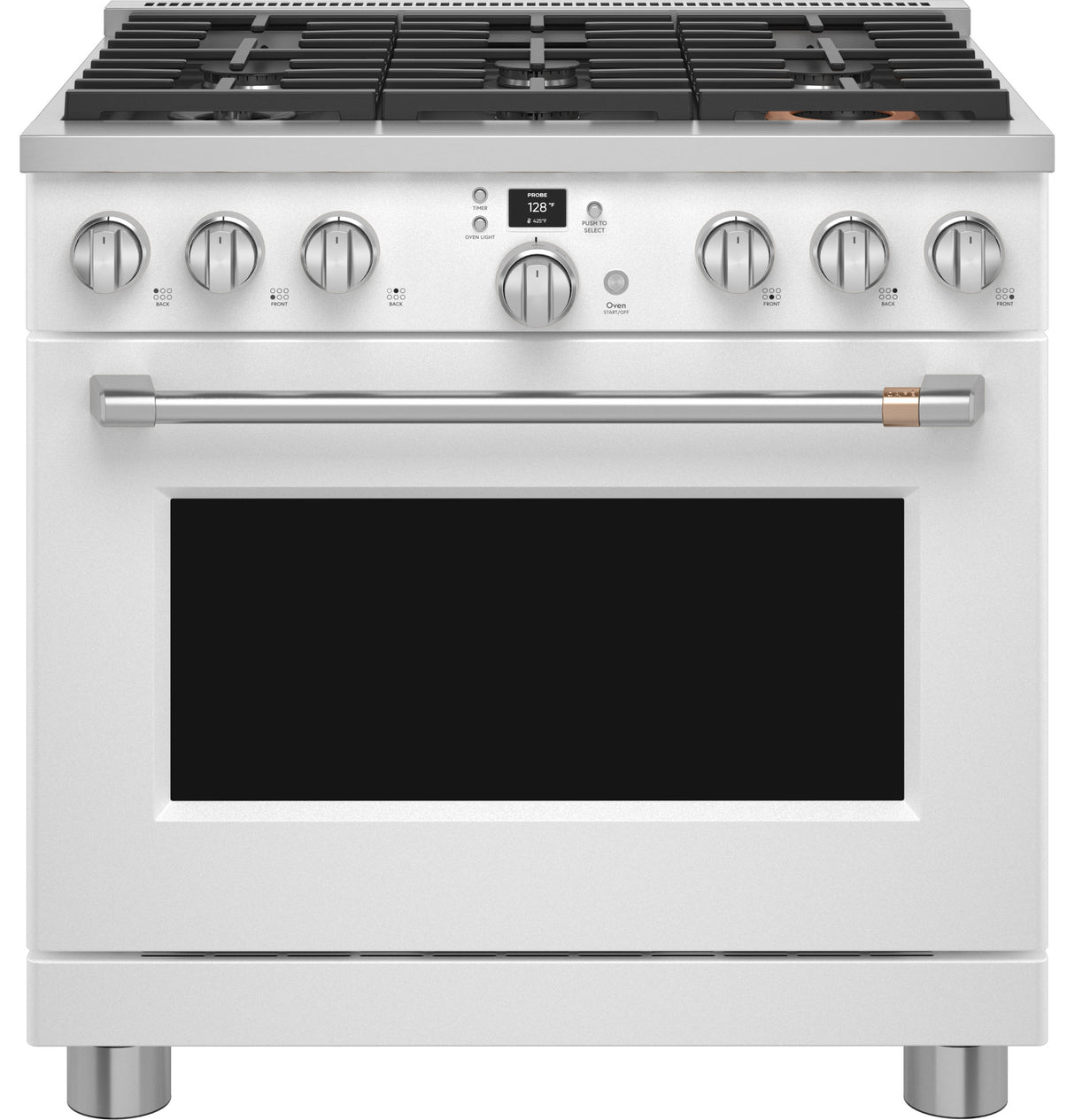 Caf(eback)(TM) 36" Smart Dual-Fuel Commercial-Style Range with 6 Burners (Natural Gas) - (C2Y366P4TW2)