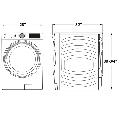 GE(R) ENERGY STAR 4.8 cu. ft. Capacity Smart Front Load (R) Washer with UltraFresh Vent System with OdorBlock(TM) and Sanitize w/Oxi - (GFW550SSNWW)