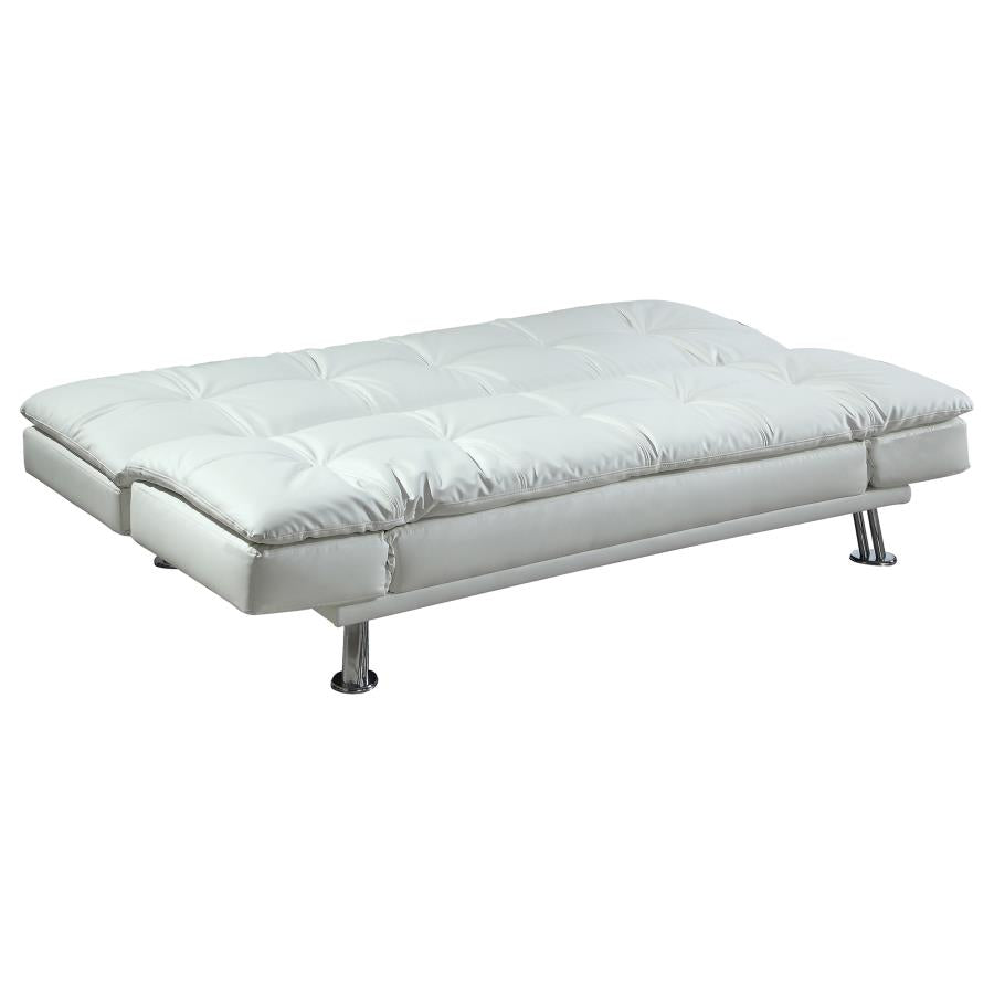 Dilleston Tufted Back Upholstered Sofa Bed White - (300291)