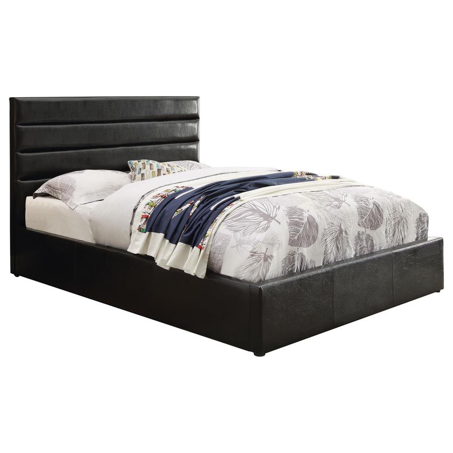 Riverbend Full Upholstered Storage Bed Black - (300469F)