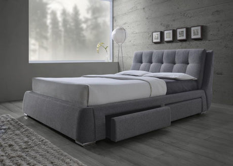 Fenbrook Queen Tufted Upholstered Storage Bed Grey - (300523Q)