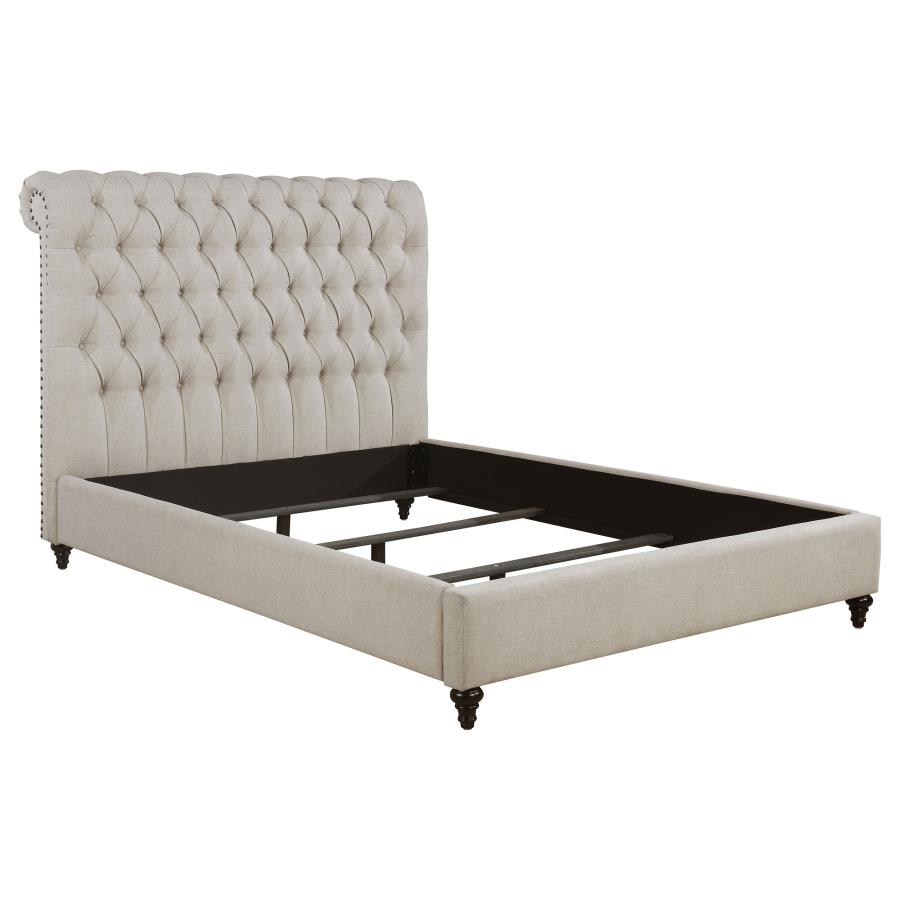 Devon Ufted Upholstered Full Bed Beige - (300525F)
