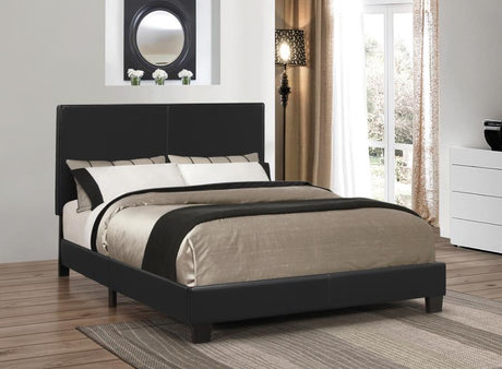 Mauve Full Upholstered Bed Black - (300558F)