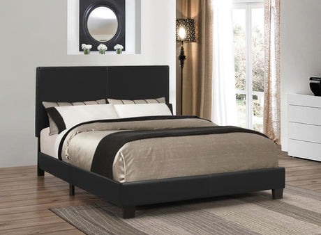 Mauve Twin Upholstered Bed Black - (300558T)