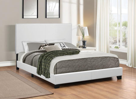 Mauve Full Upholstered Bed White - (300559F)