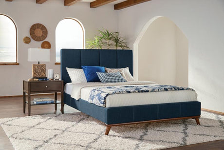 Charity Queen Upholstered Bed Blue - (300626Q)